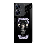 Touch Me & You Die Realme C55 Glass Back Cover Online
