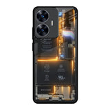Glow Up Skeleton Realme C55 Glass Back Cover Online