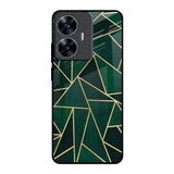 Abstract Green Realme C55 Glass Back Cover Online