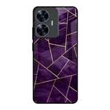 Geometric Purple Realme C55 Glass Back Cover Online
