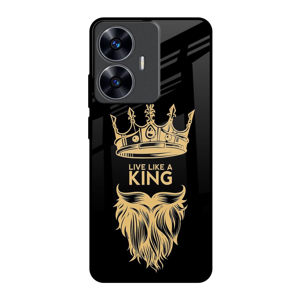 King Life Realme C55 Glass Back Cover Online