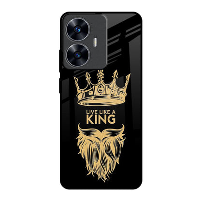 King Life Realme C55 Glass Back Cover Online