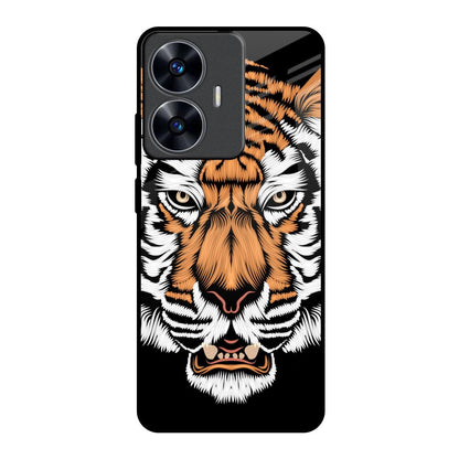 Angry Tiger Realme C55 Glass Back Cover Online