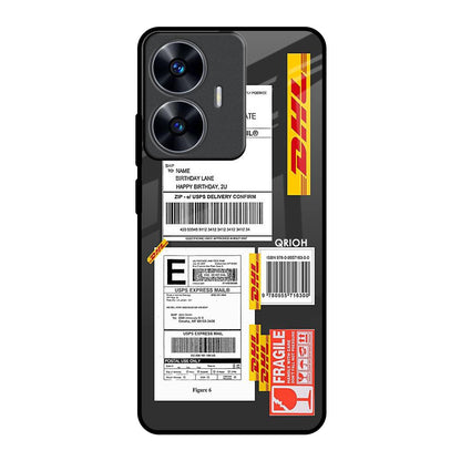 Cool Barcode Label Realme C55 Glass Back Cover Online