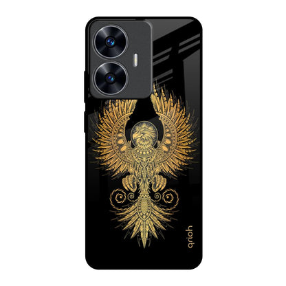 Mythical Phoenix Art Realme C55 Glass Back Cover Online