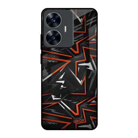 Vector Art Realme C55 Glass Back Cover Online