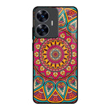 Elegant Mandala Realme C55 Glass Back Cover Online