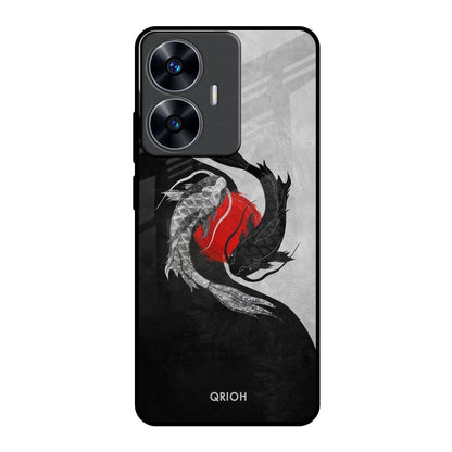 Japanese Art Realme C55 Glass Back Cover Online