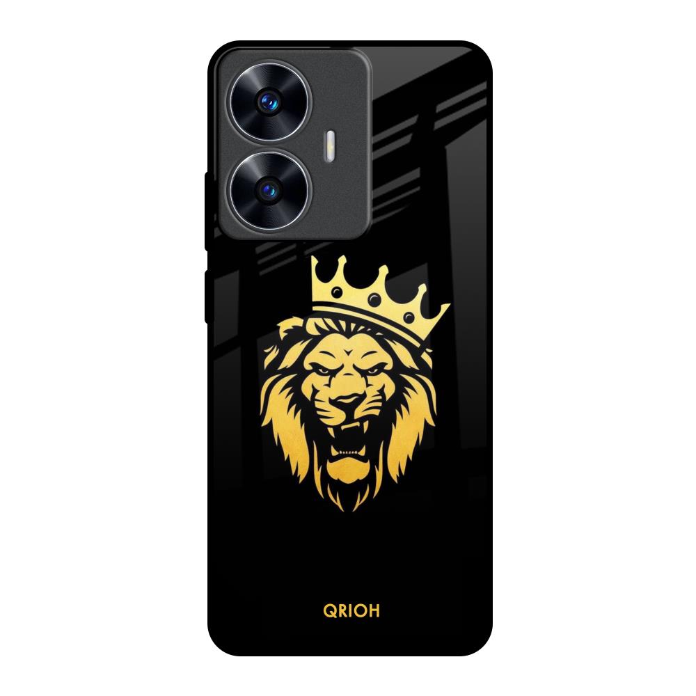 Lion The King Realme C55 Glass Back Cover Online