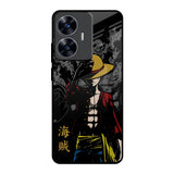 Dark Luffy Realme C55 Glass Back Cover Online