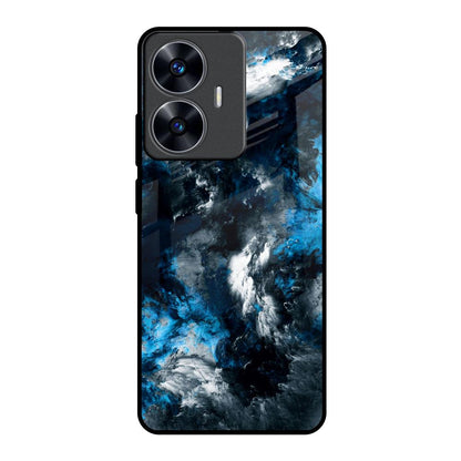 Cloudy Dust Realme C55 Glass Back Cover Online