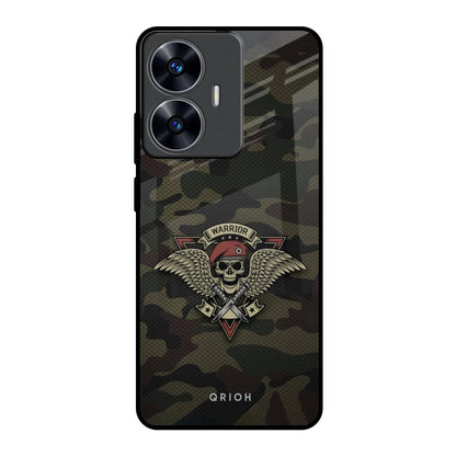 Army Warrior Realme C55 Glass Back Cover Online
