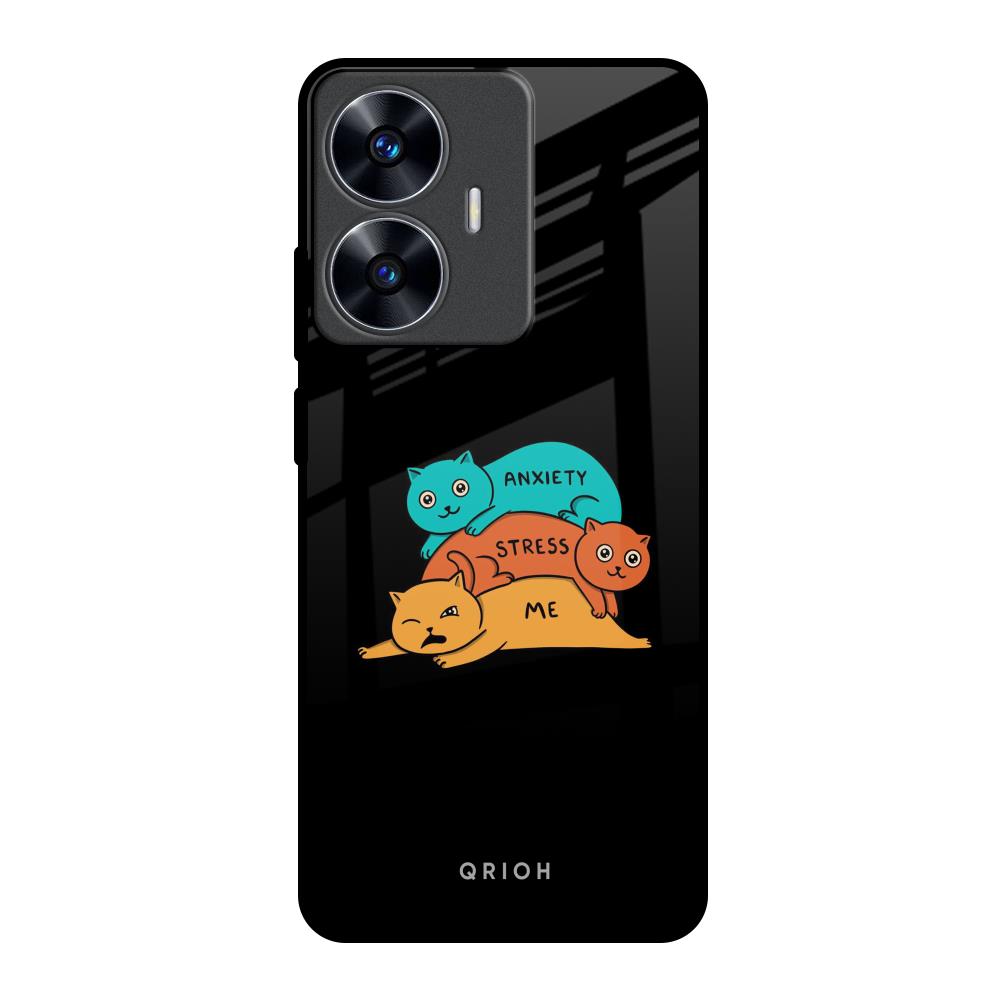 Anxiety Stress Realme C55 Glass Back Cover Online
