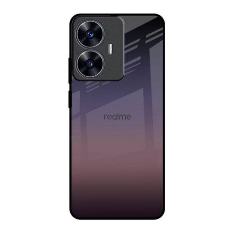 Grey Ombre Realme C55 Glass Back Cover Online