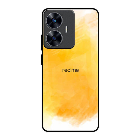 Rustic Orange Realme C55 Glass Back Cover Online