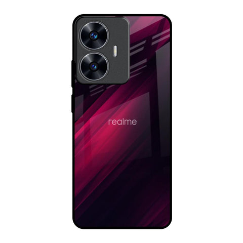 Razor Black Realme C55 Glass Back Cover Online