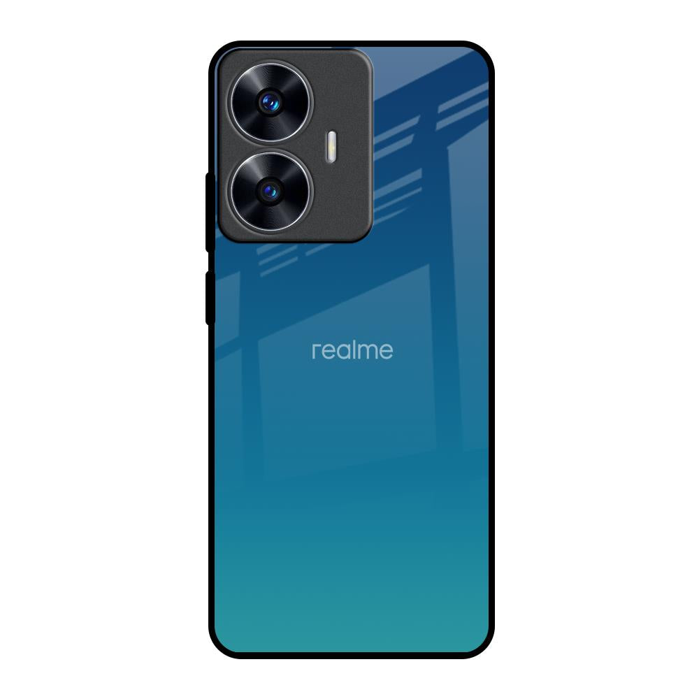 Celestial Blue Realme C55 Glass Back Cover Online