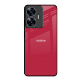 Solo Maroon Realme C55 Glass Back Cover Online
