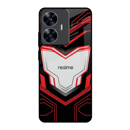 Quantum Suit Realme C55 Glass Back Cover Online