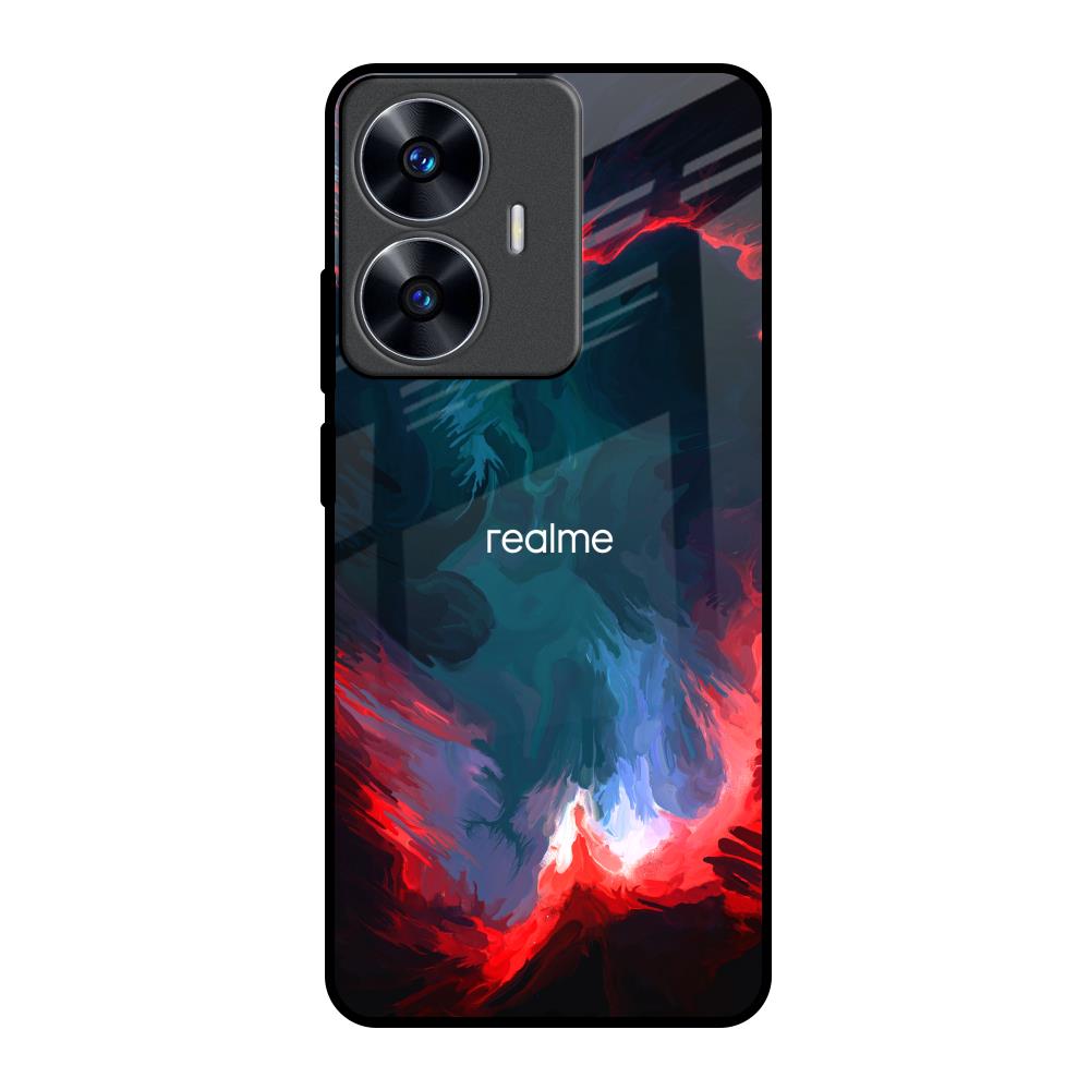 Brush Art Realme C55 Glass Back Cover Online