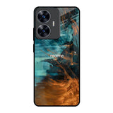 Golden Splash Realme C55 Glass Back Cover Online