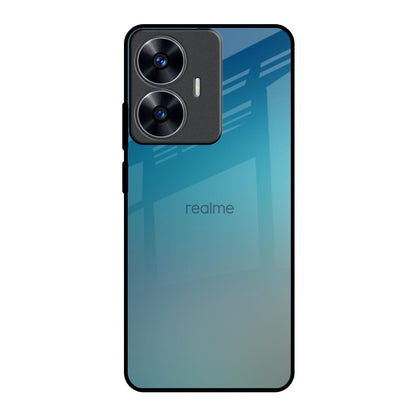 Sea Theme Gradient Realme C55 Glass Back Cover Online