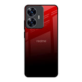 Maroon Faded Realme C55 Glass Back Cover Online