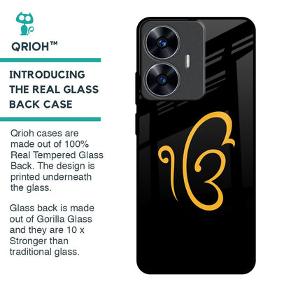 Luxury Fashion Initial Glass Case for Realme C55
