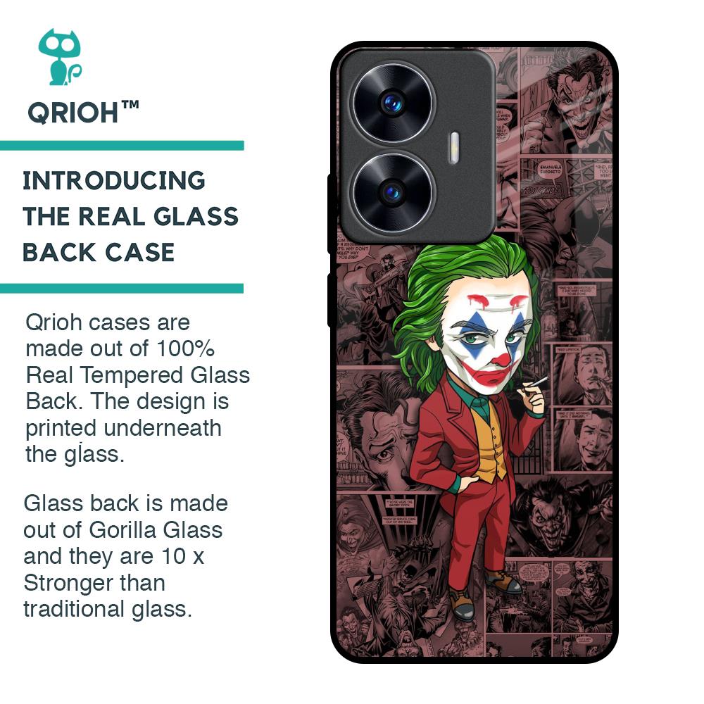 Joker Cartoon Glass Case for Realme C55