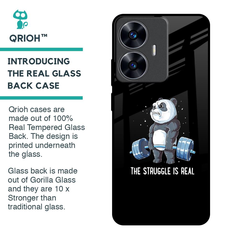 Real Struggle Glass Case for Realme C55