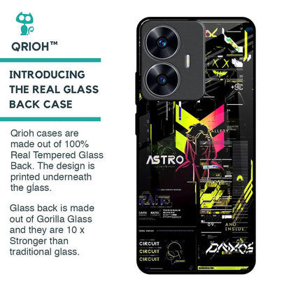 Astro Glitch Glass Case for Realme C55