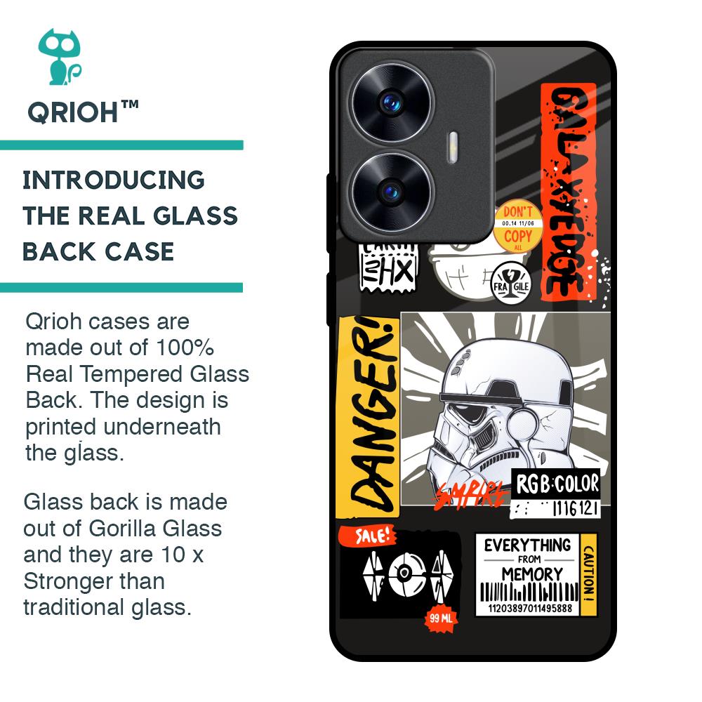 Galaxy Edge Glass Case for Realme C55