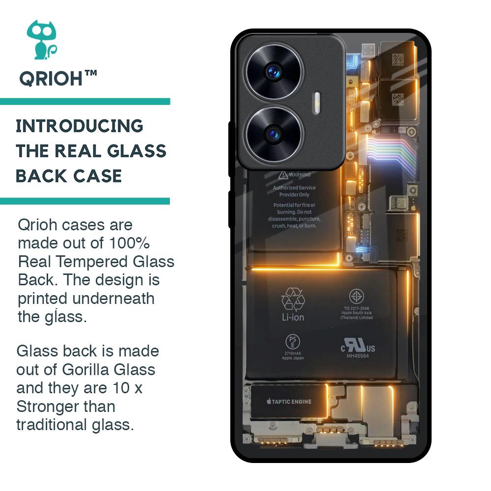 Glow Up Skeleton Glass Case for Realme C55