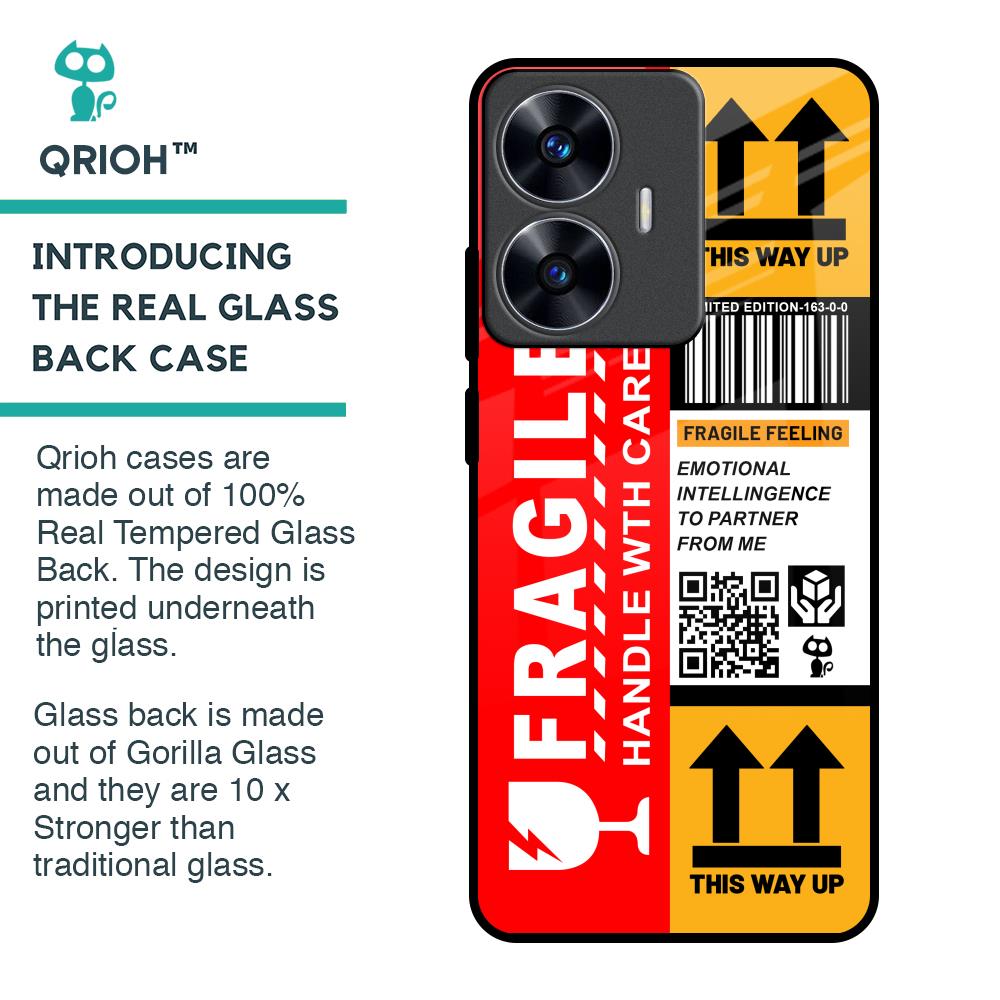 Handle With Care Glass Case for Realme C55