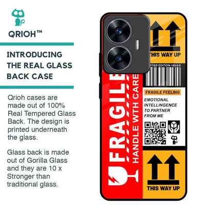 Handle With Care Glass Case for Realme C55