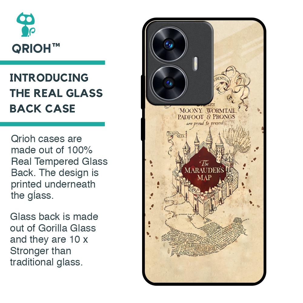 Magical Map Glass Case for Realme C55