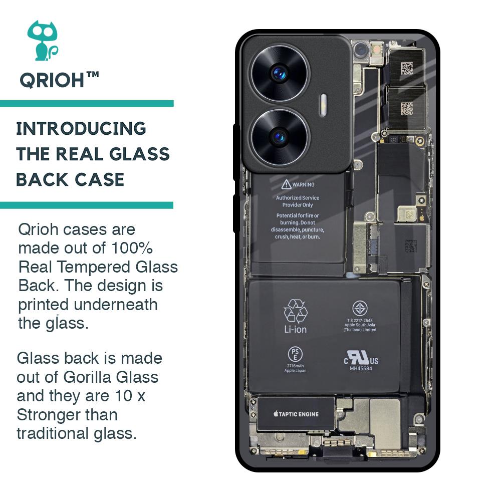 Skeleton Inside Glass Case for Realme C55