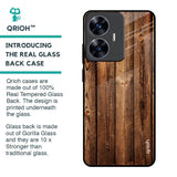 Timber Printed Glass Case for Realme C55