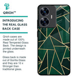 Abstract Green Glass Case For Realme C55