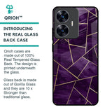 Geometric Purple Glass Case For Realme C55