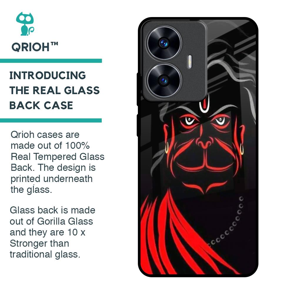 Lord Hanuman Glass Case For Realme C55