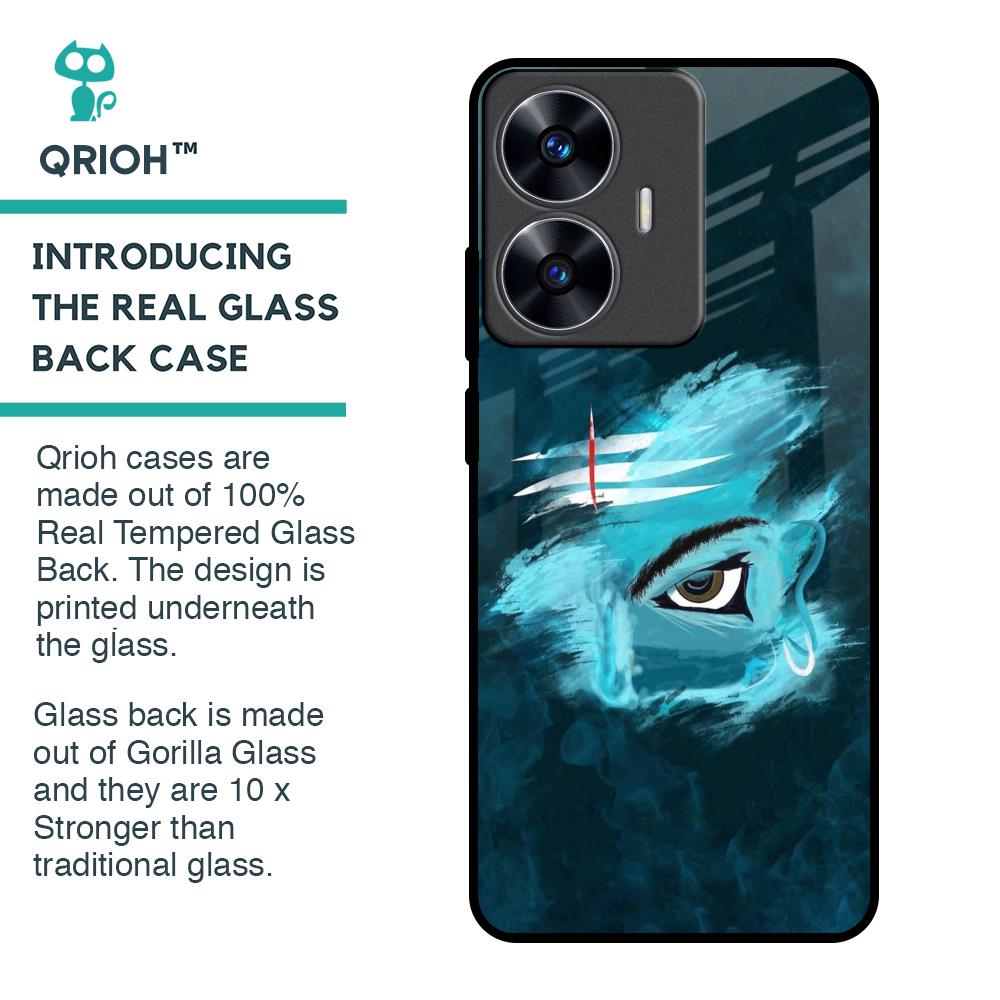 Power Of Trinetra Glass Case For Realme C55
