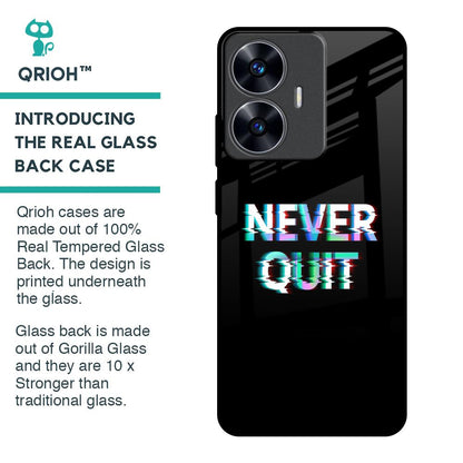 Never Quit Glass Case For Realme C55