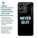 Never Quit Glass Case For Realme C55