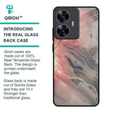 Pink And Grey Marble Glass Case For Realme C55