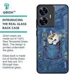 Kitty In Pocket Glass Case For Realme C55