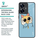 Adorable Cute Kitty Glass Case For Realme C55