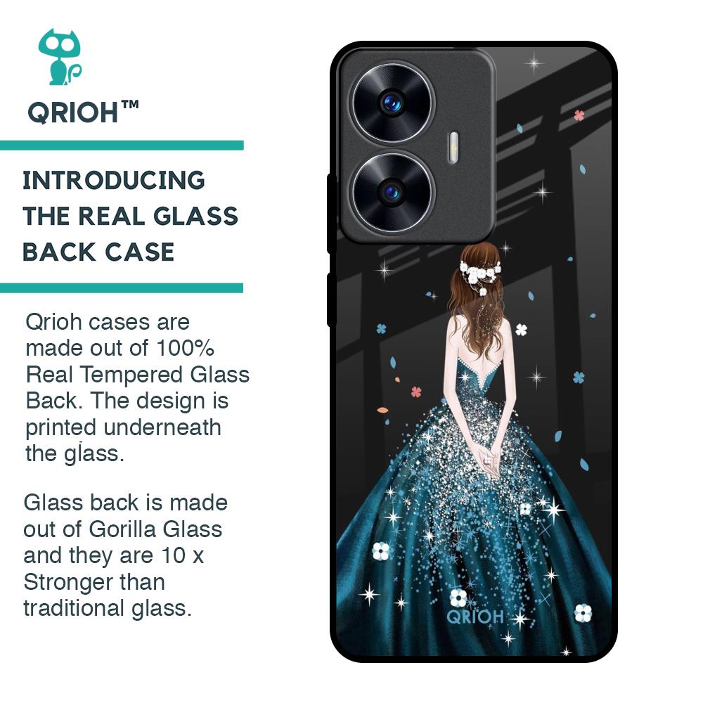 Queen Of Fashion Glass Case for Realme C55