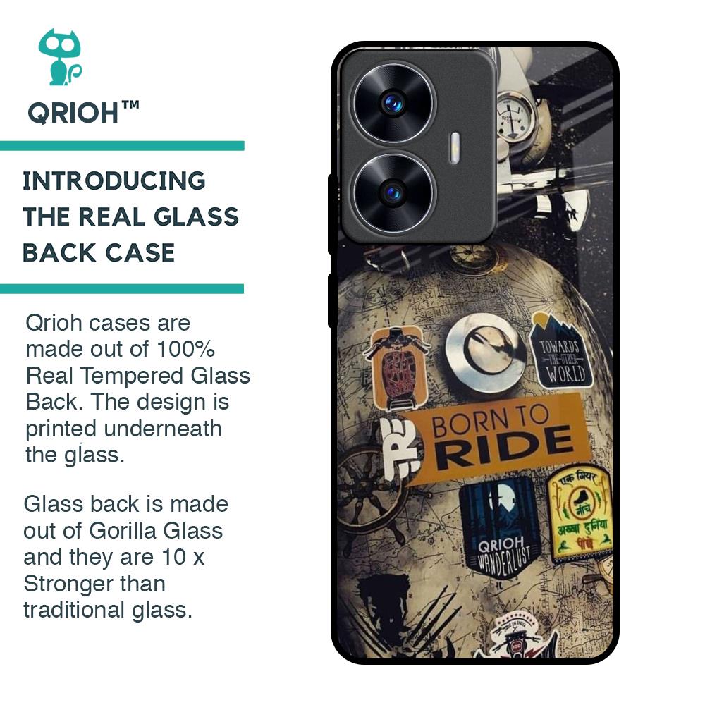 Ride Mode On Glass Case for Realme C55