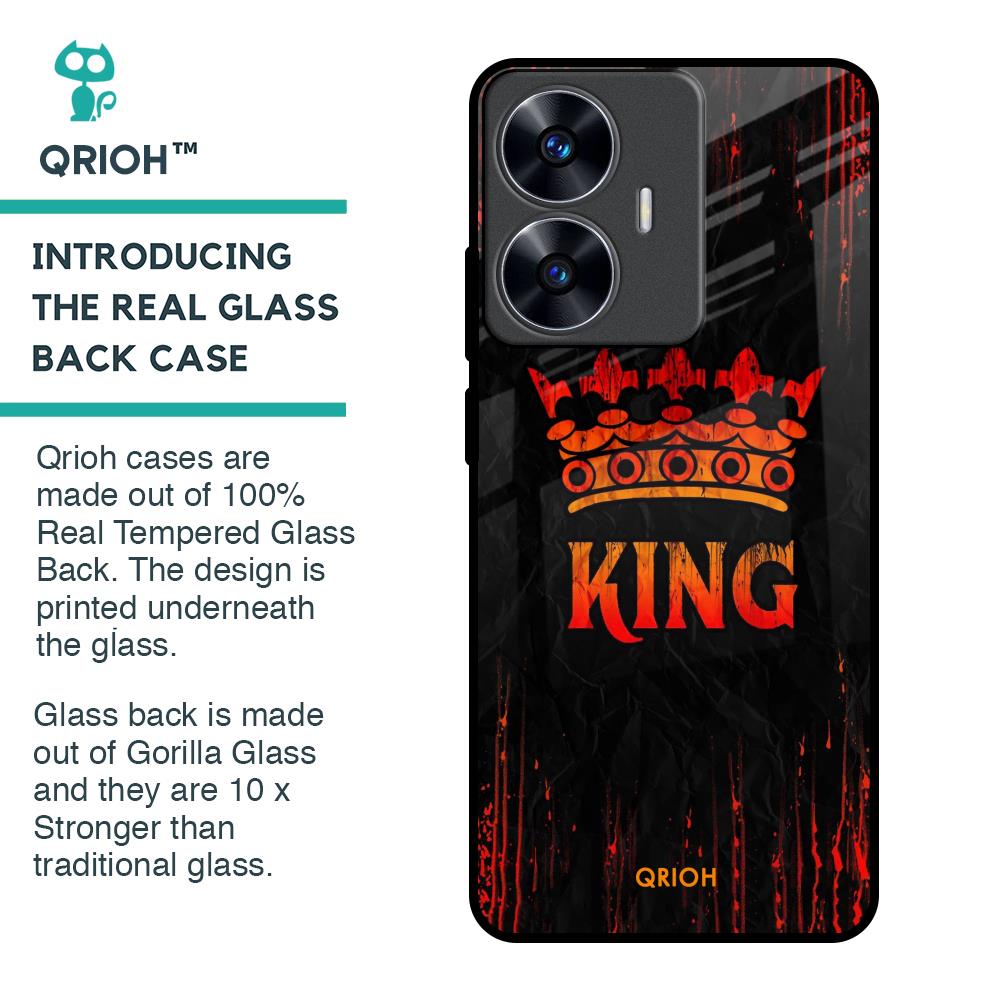 Royal King Glass Case for Realme C55